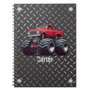 Cuaderno Camión monstruo rojo