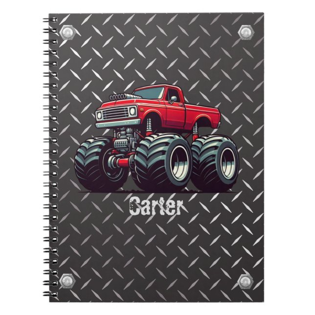 Cuaderno Camión monstruo rojo (Frente)