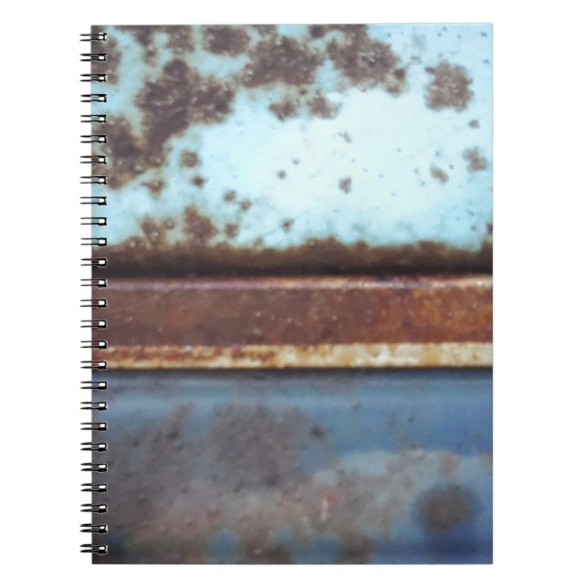 Cuaderno Camión oxidado azul y verde azulado (Frente)