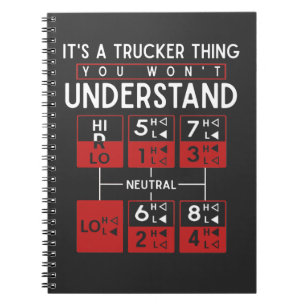 Cuaderno Camionero gracioso dice