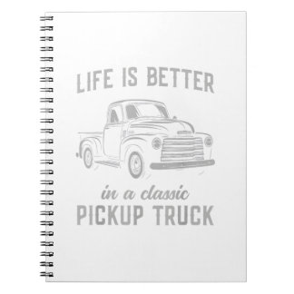 Cuaderno Camioneta Clásica Tipo Vintage