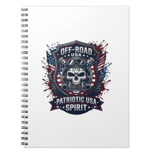 Cuaderno Camioneta Monstruo Patriótica 1776 Fuera de Carret