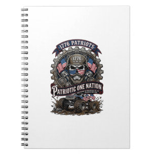 Cuaderno Camioneta Monstruo Patriótica 1776 Fuera de Carret
