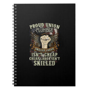Cuaderno Camisa de plomero de la Unión: El trabajo con buen