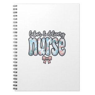 Cuaderno Camisa Floral Vintage Enfermera de Parto y Labor D