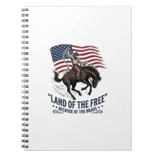 Cuaderno Camisa occidental de tierra de libertad de vaquero