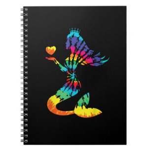 Cuaderno Camisas de sirena de tie-do arcoiris en hip retro