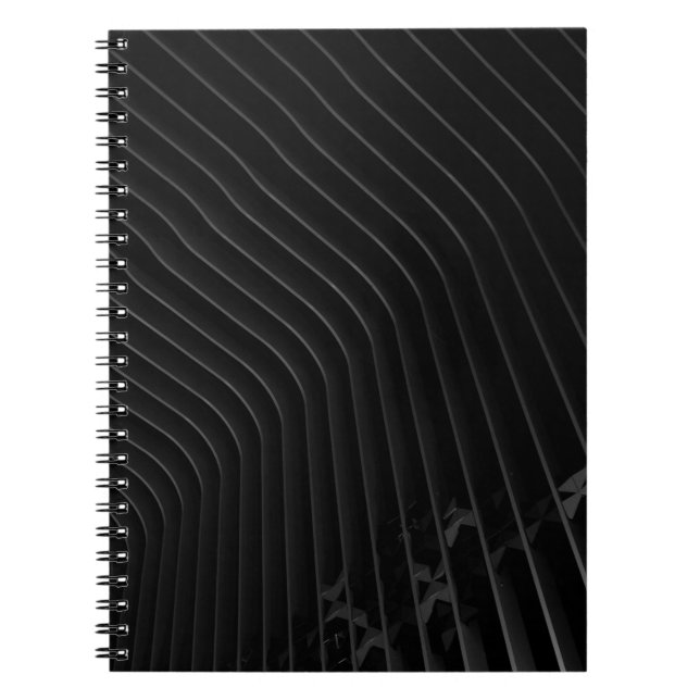 Cuaderno Camisas de vestir de rayas blancas y negras (Frente)
