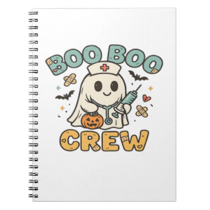 Cuaderno Camiseta Boo Boo Crew � Enfermera de Halloween Fan