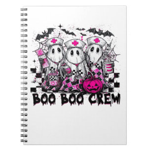 Cuaderno Camiseta clásica Boo Boo Crew Halloween Enfermera