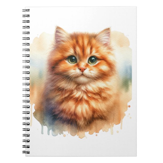 Cuaderno Camiseta Clásica De Ginger Tabby Cat (Frente)