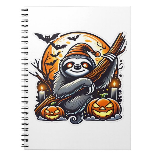 Cuaderno Camiseta Clásica de Halloween (Frente)