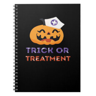 Cuaderno Camiseta clásica de Halloween Nurse Trick or Treat