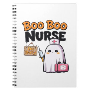 Cuaderno Camiseta clásica Enfermera Boo Boo de guardia
