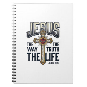Cuaderno Camiseta Cristiana Jesús El Camino La Verdad La Vi
