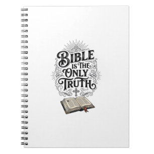 Cuaderno Camiseta Cristiana La Biblia Es La Única Verdad