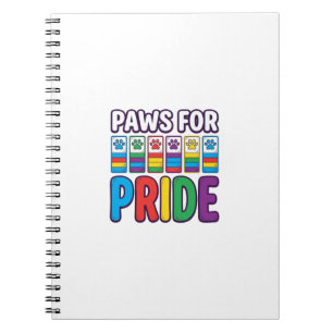 Cuaderno Camiseta de amante de mascotas con huella de garra