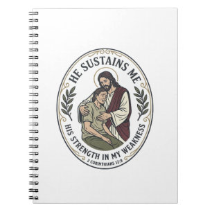 Cuaderno Camiseta de ánimo para enfermedad crónica de Jesús