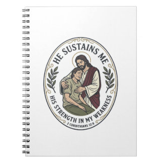 Cuaderno Camiseta de ánimo para enfermedad crónica de Jesús