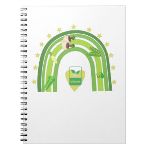 Cuaderno Camiseta de arcoiris vegana