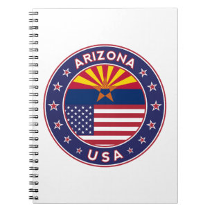 Cuaderno Camiseta de Arizona, poster de Arizona, pegatina