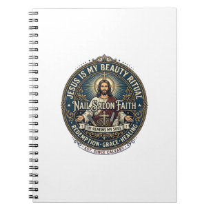 Cuaderno Camiseta de artista de uñas Jesús Tech de uñas Ins