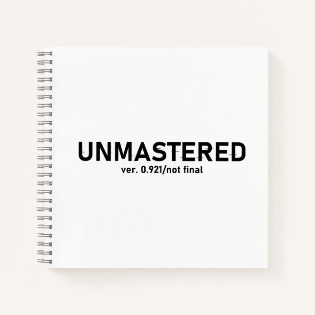 Cuaderno Camiseta de audio no dominada - Estilo de destello (Anverso)