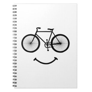 Cuaderno Camiseta de bicicleta y sonrisa Camiseta de ciclis