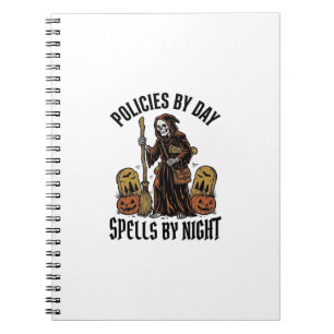 Cuaderno Camiseta de Bruja de Seguros, Agente Divertido de