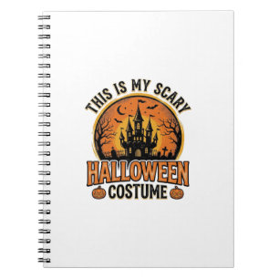 Cuaderno Camiseta de Castillo Embrujado de Disfraz de Hallo