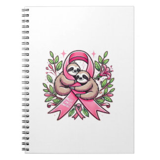 Cuaderno Camiseta de cinta de perezoso de concientización s