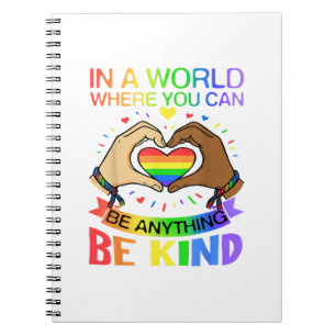 Cuaderno Camiseta de Conciencia de Igualdad de Arcoiris de
