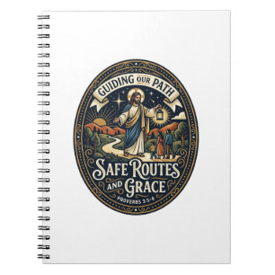 Cuaderno Camiseta de conductor de autobús Jesús trabajador