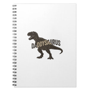 Cuaderno Camiseta de diseño de grabado vintage de dinosauri