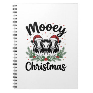 Cuaderno Camiseta de diseño de grabado vintage de vaca de N