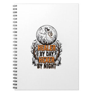 Cuaderno Camiseta de enfermera de Halloween Grabado vintage