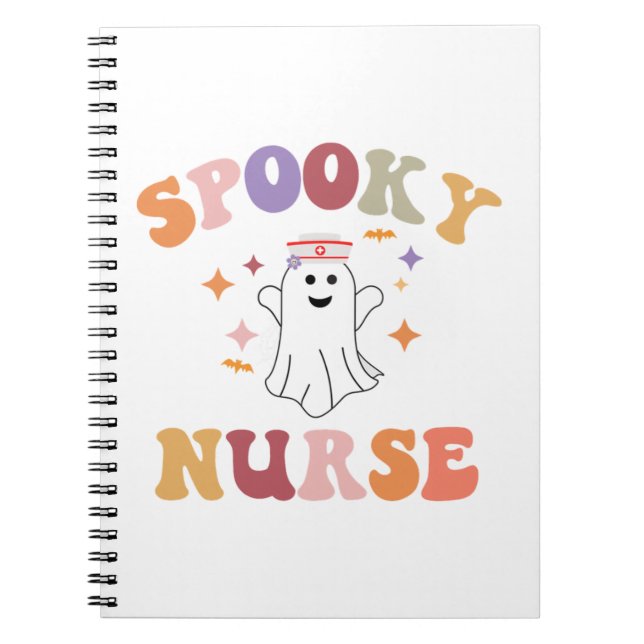 Cuaderno Camiseta de enfermera Halloween - Fantasca enferme (Frente)