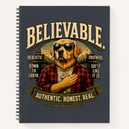Cuaderno Camiseta de estilo de vida divertida y creíble