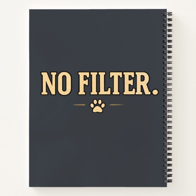 Cuaderno Camiseta de estilo de vida divertida y creíble (Reverso)
