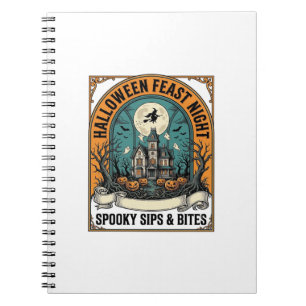Cuaderno Camiseta de fiesta de Halloween Fiesta espeluznant
