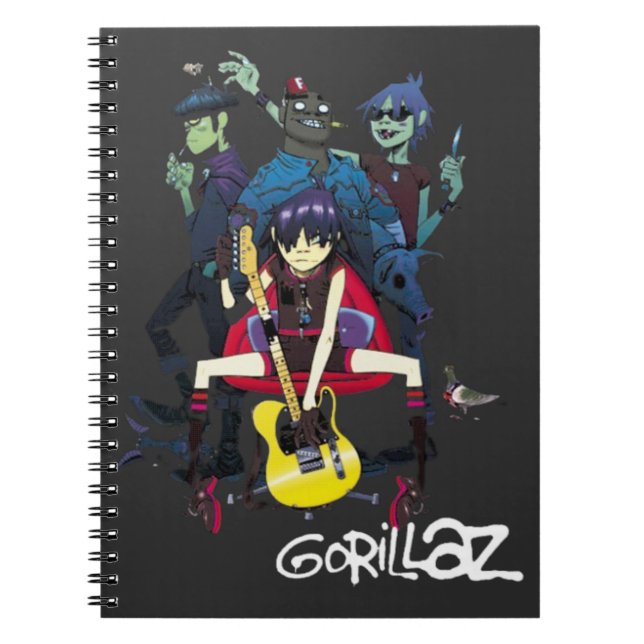 Cuaderno Camiseta de Gorillaz (Frente)