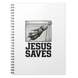 Cuaderno Camiseta de grabado vintage de portero de fútbol J
