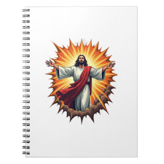 Cuaderno Camiseta de grabado vintage estallido de victoria