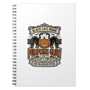 Cuaderno Camiseta de guardia de seguridad de Halloween con