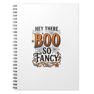 Cuaderno Camiseta de Halloween Boo Grabado Vintage Espeluzn