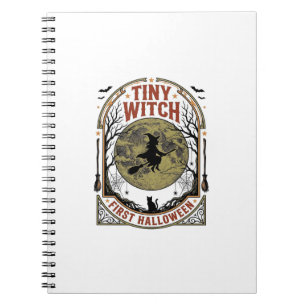 Cuaderno Camiseta de Halloween de Bruja Bebé para la Primer