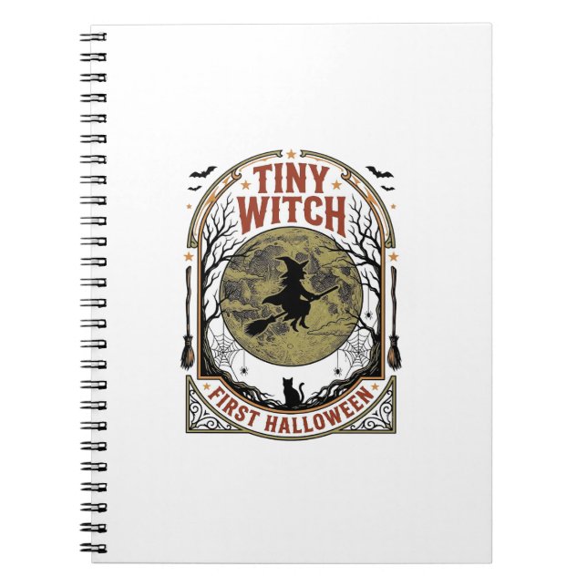 Cuaderno Camiseta de Halloween de Bruja Bebé para la Primer (Frente)