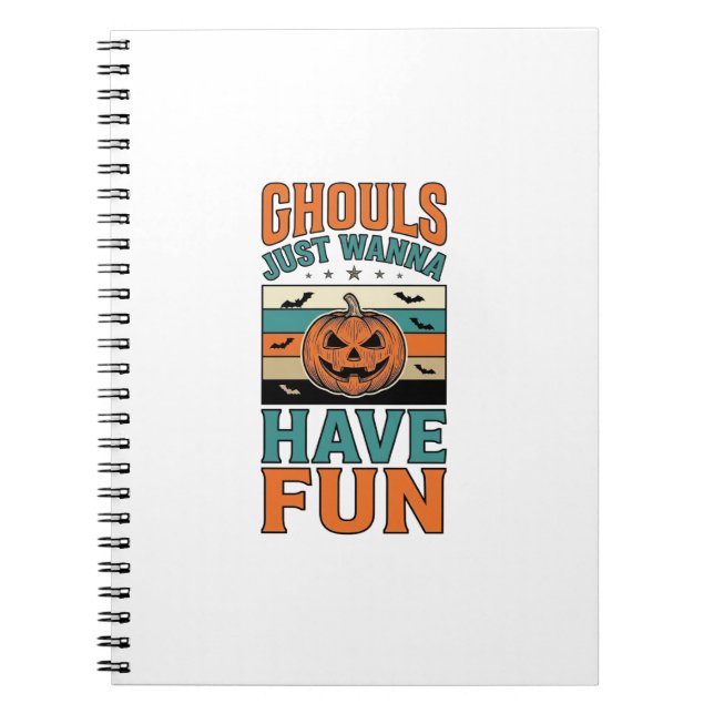 Cuaderno Camiseta de Halloween de fantasmas antiguos que so (Frente)