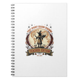 Cuaderno Camiseta de Halloween para maestros para la primer