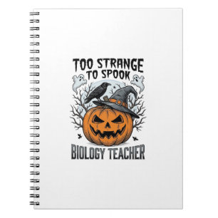 Cuaderno Camiseta de Halloween para profesor de biología Ca